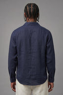 Camicia Blu Night Deluxe 100% Lino