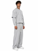 Completo Tuta Over Cropped Grey
