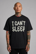 T-Shirt Can't Sleep Black
