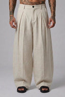 Pantalone Lino Pences Sabbia
