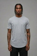 T-Shirt Arrotondata Grigia