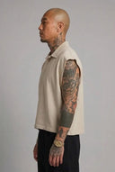 Polo Smanicata Beige