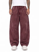 Pantalone Tuta Balloon Slavato Borgogna