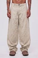 Pantalone Balloon Lino Sabbia