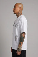 T-Shirt Diamond Crosses White