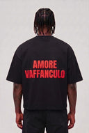 T-Shirt Amore Vaffanculo Black Red