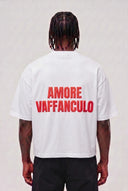 T-Shirt Amore Vaffanculo White Red