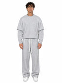 Completo Tuta Over Cropped Grey