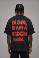 T-shirt Sfrangiata Rich Man Black