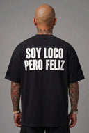 T-shirt Soy Loco Pero Feliz Black