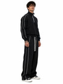 Completo Tuta Mezza Zip Line Black