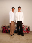 Long sleeve Minimal Label White
