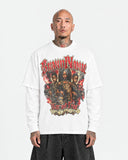 T-shirt Long Sleeve War White