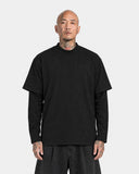 T-shirt Cropped Long Sleeve Black