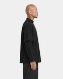 T-shirt Cropped Long Sleeve Black