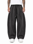 Pantalone Tuta Balloon Slavato Black