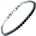 Bracciale Tennis Nero 5mm