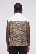 Camicia Smanicata Military White