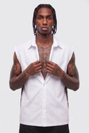 Camicia Smanicata Military White