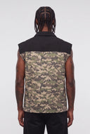 Camicia Smanicata Military Black