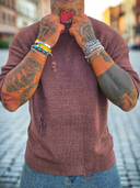 T-Shirt Maglina Sfrangiata Coffee