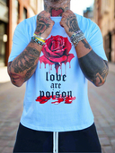T-Shirt Roses White