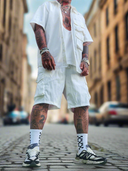 Completo Cargo White 2 pezzi camicia + bermuda