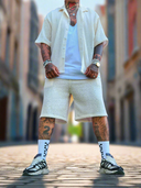 Completo Bora Bora Cream 2 pezzi camicia + bermuda