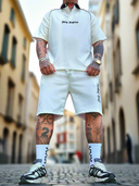 Completo Reus White 2 pezzi t-shirt + bermuda
