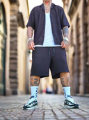 Completo Bali Black 2 pezzi camicia + bermuda