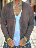 Cardigan Fumè Brown