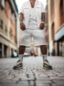 Completo Walker White 2 pezzi camicia + bermuda