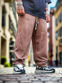 Pantalone Lino Japan Coffee