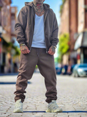 Completo Tuta Zip Coffee