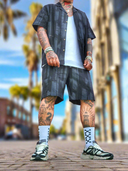 Completo Benzema Black 2 pezzi camicia + bermuda