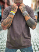 T-Shirt Sfrangiata Dark Coffee