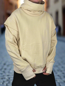 Felpa Theo Collo Alto Beige