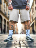 Bermuda Tuta Sfrangiato Beige