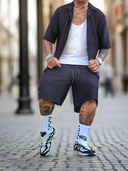 Completo Bali Black 2 pezzi camicia + bermuda