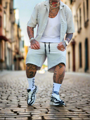 Completo Bali White 2 pezzi camicia + bermuda