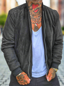 Giacca Camoscio College Black