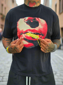 T-Shirt Money Lips Black