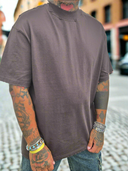 T-Shirt Sfrangiata Dark Coffee