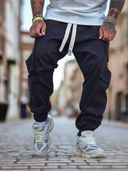 Pantalone Cargo De Jong Black