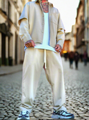 Completo Leroy Beige 2 pezzi camicia + pantalone