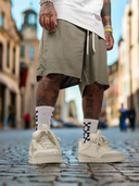 Bermuda Lino Hawaii Military Green