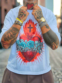 T-Shirt Present Heart White