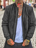 Giacca Camoscio College Black