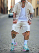 Completo Lautaro Cream 2 pezzi camicia + bermuda