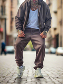 Completo Tuta Zip Coffee